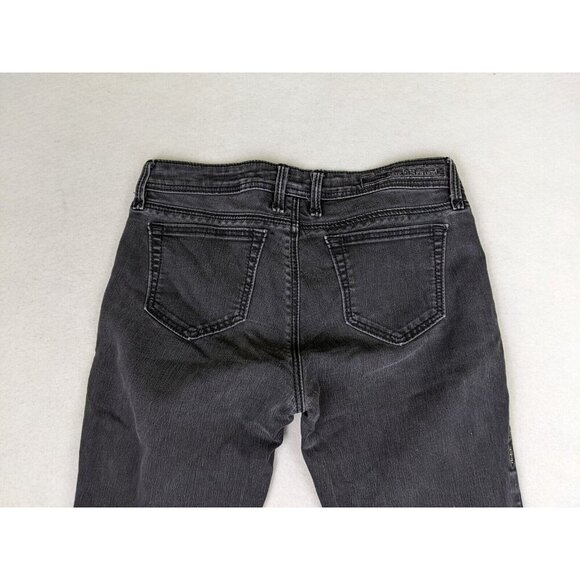 ROCK REVIVAL KATHRYN LEGGING - WOMENS GRAY DISTRESSED RHINETONE SKINNY JEANS 27 - Picture 11 of 12